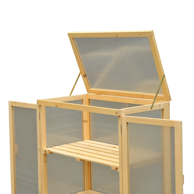 Outsunny® Pflanzschrank Frühbeetkasten Holz L