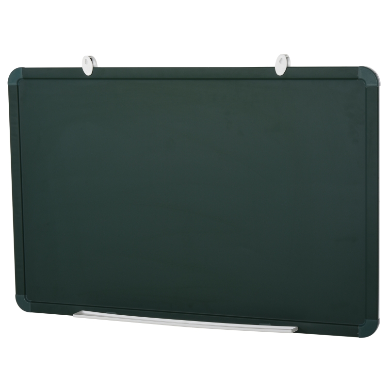 Dubbelzijdig whiteboard & krijtbord met pennenbakje memobord wit + groen