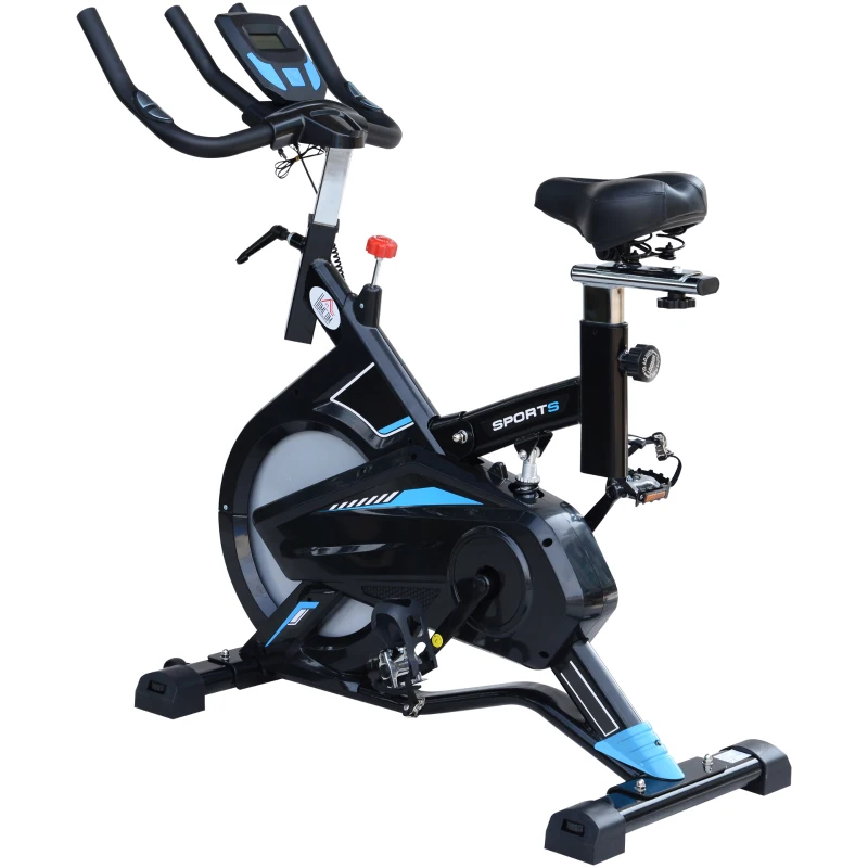 HOMCOM® Fahrradtrainer Heimtrainer Fitnessfahrrad Schwarz