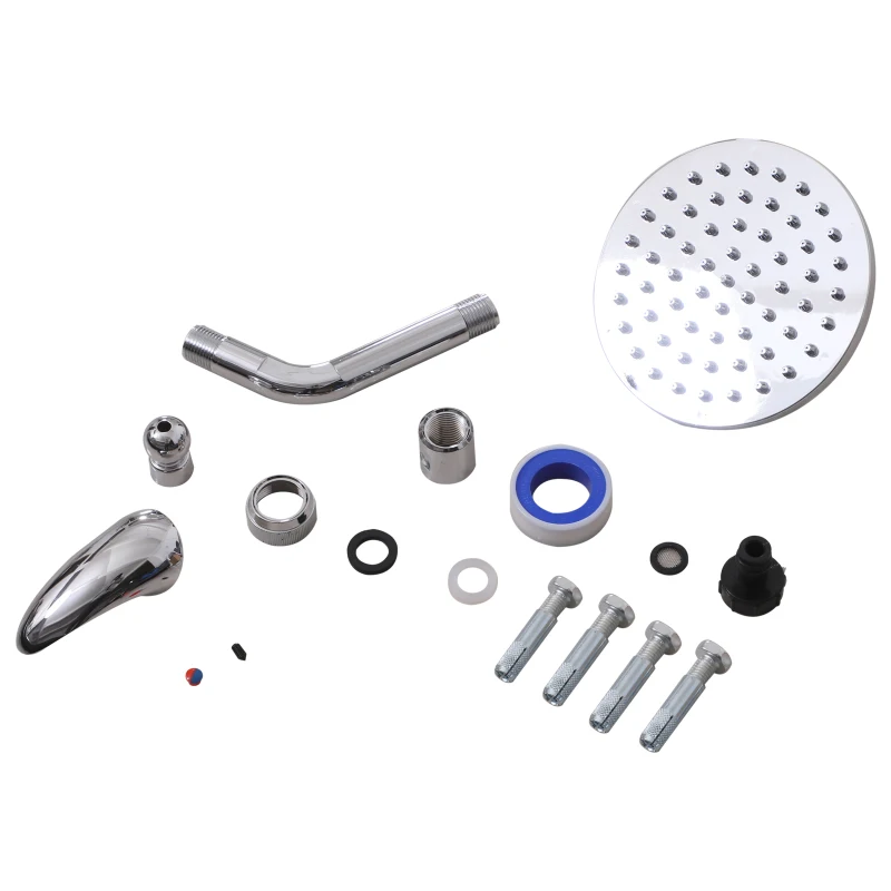 Outsunny® Solar Gartendusche Campingdusche Pooldusche Schwimmenbaddusche 20 L bis 60 ℃ PVC Ø11 x 218 cm