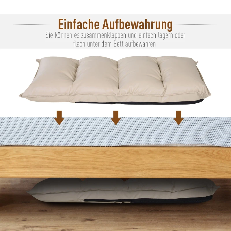 HOMCOM Sitzkissen verstellbare Rückenlehne 55 x 45 x 67 cm Creme