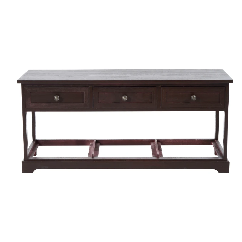 HOMCOM Kommode Sideboard mit Körben Aufbewahrung Tisch Holz Schubladen