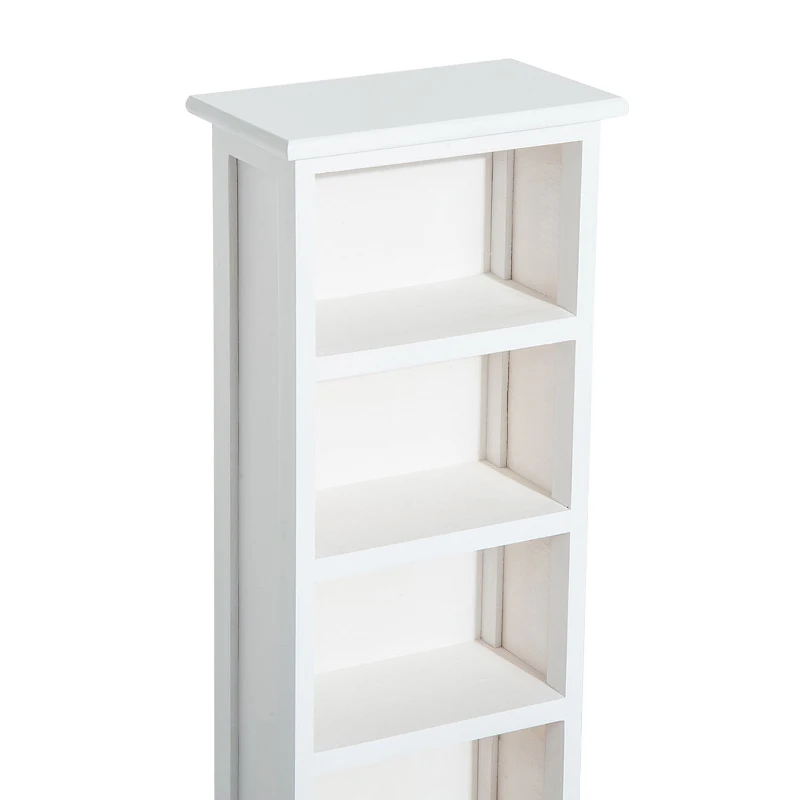 HOMCOM® DVD Standregal Holz Turm 5 Fächer Weiß