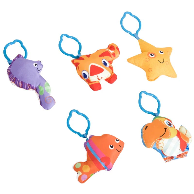 HOMCOM® Kinderteppich Tiere Krabbeldecke mit Spielbogen Bunt Käferform