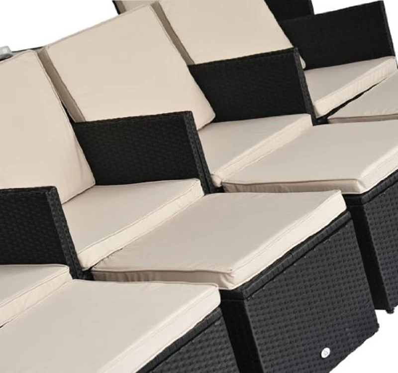 Outsunny® Polyrattan Gartenmöbel 27 tlg. Gartenset Sitzgruppe Garnitur