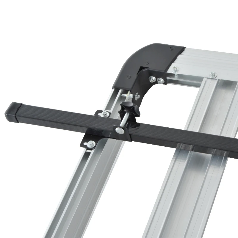 HOMCOM® Gepäckträger Dachgepäckträger Dachträger Universal 110cm Alu 75kg Silber