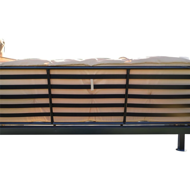 Outsunny® Luxus Gartenschaukel Hollywoodschaukel Doppeldach Bettfunktion Moskitonetz