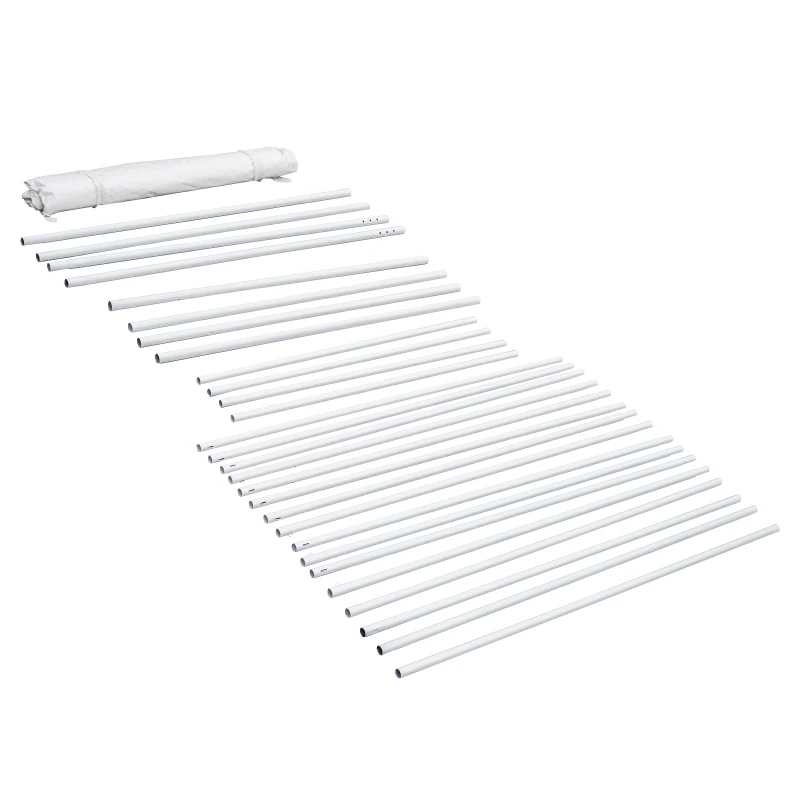 Outsunny® 3x3m Pavillon Partyzelt Bierzelt Gartenzelt Weiß