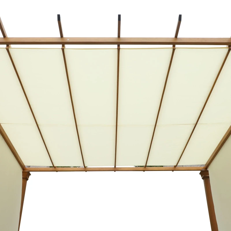Outsunny® Pavillon Pergola Überdachung Sonnenschutz Einstellbares Stoffdach Polyester