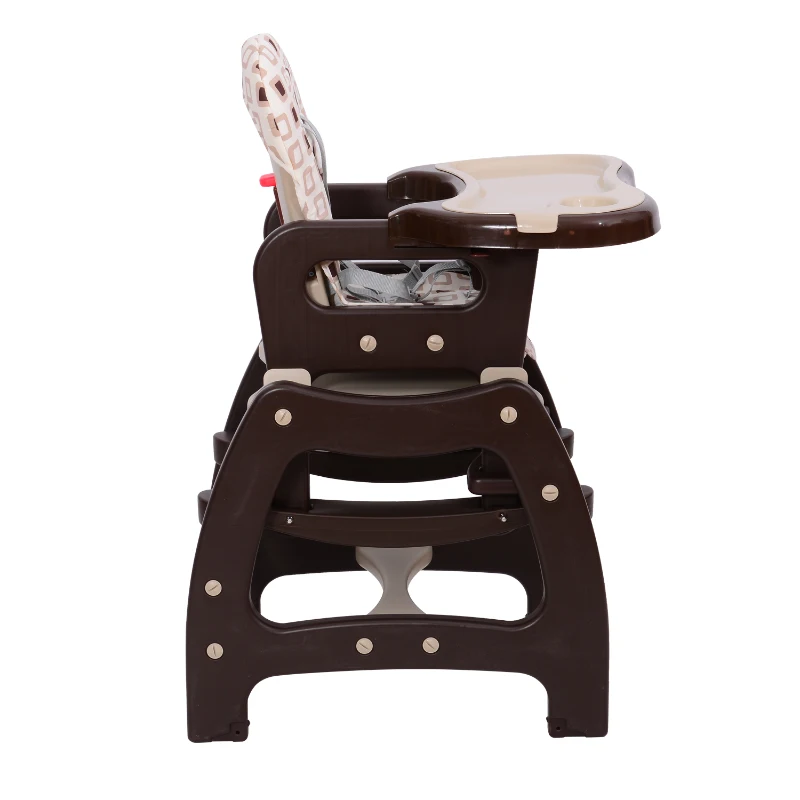 HOMCOM® 3 in 1 Kinderhochstuhl - Kombihochstuhl - Braun
