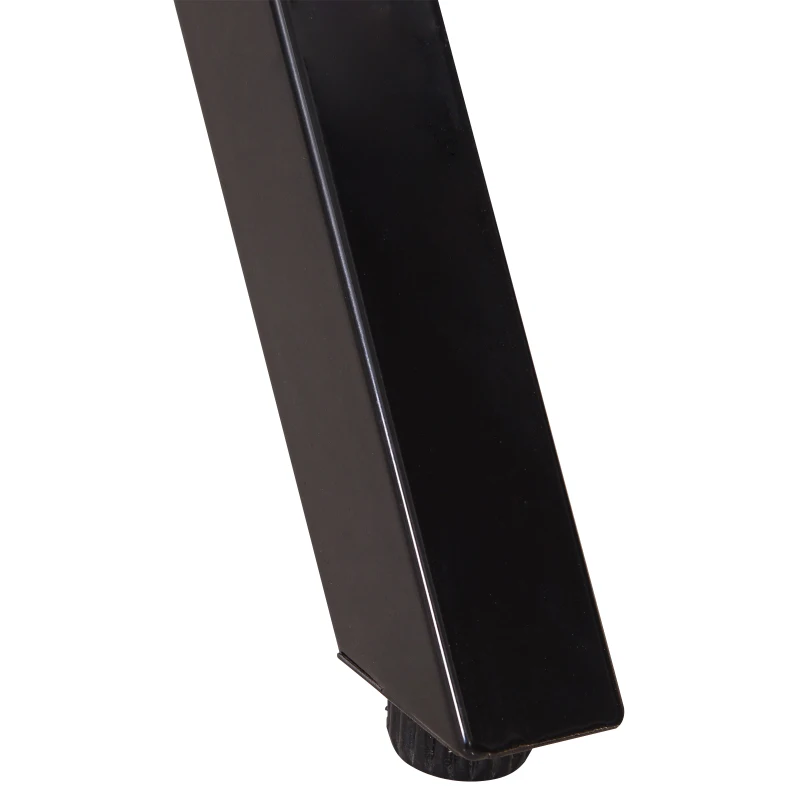 HOMCOM® Schreibtisch Computertisch Laptop Tisch Bürotisch 1 x Ablage Holz + Metall Natur + Schwarz 120 x 60 x 76 cm