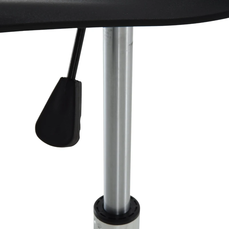 HOMCOM® Sattelhocker für Büro Salon Massage verstellbar Drehhocker Rollhocker Schwarz