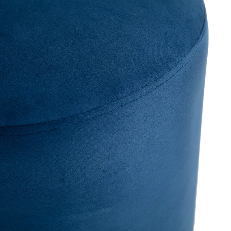 HOMCOM® Hocker Sitzhocker Fußhocker Leinen Blau