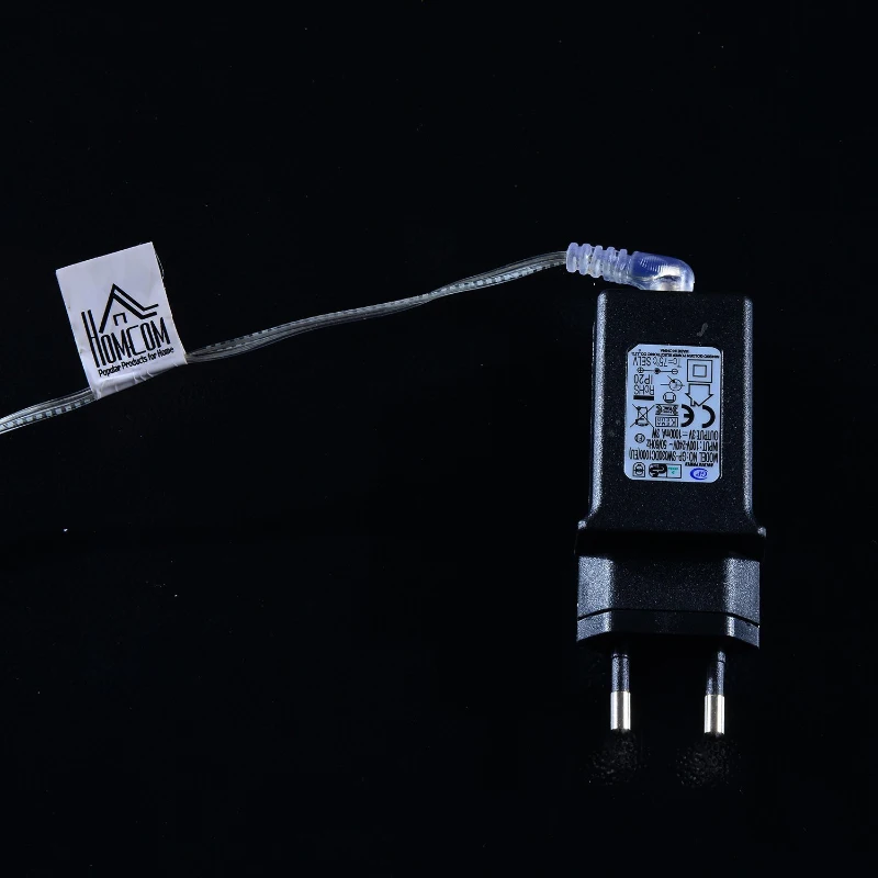 HOMCOM Weihnachtsbeleuchtung LED Acryl Eisbär Weihnachtsfigur