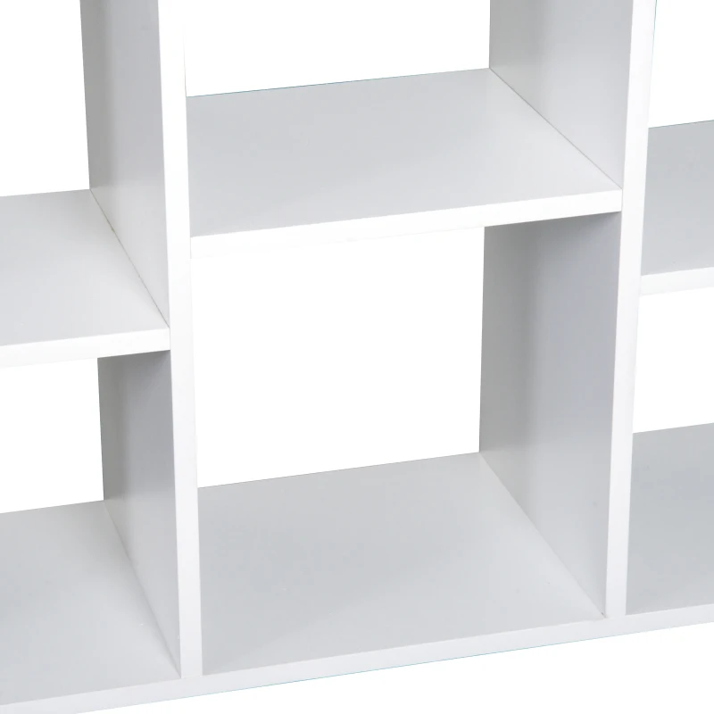 HOMCOM® Küchenwagen Servierwagen Rollwagen mit 6 Fächern Weiß