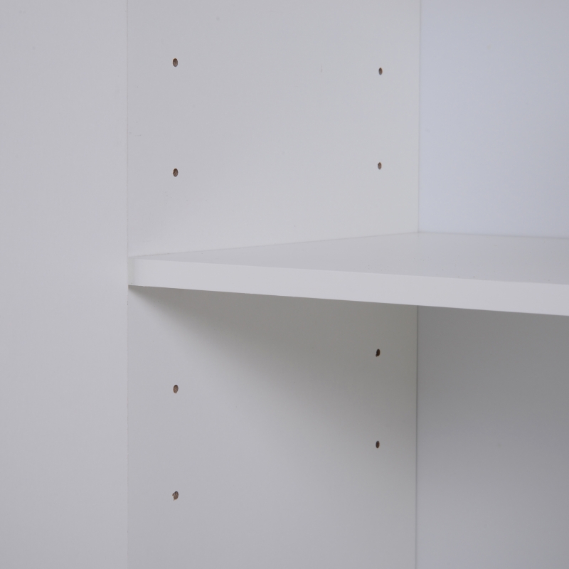 HOMCOM® Kommode Standschrank Sideboard Schubladenkommode Beistellschrank verstellbar Fach mit 2 Schubladen 106 x 35 x 76 cm