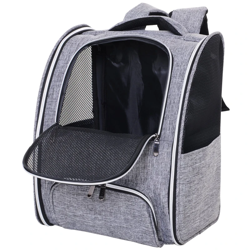 PawHut® Transporttasche Reisetasche Haustierrucksack 3 Eingang mit Festgurte Oxfordstoff 32 x 26 x 42 cm