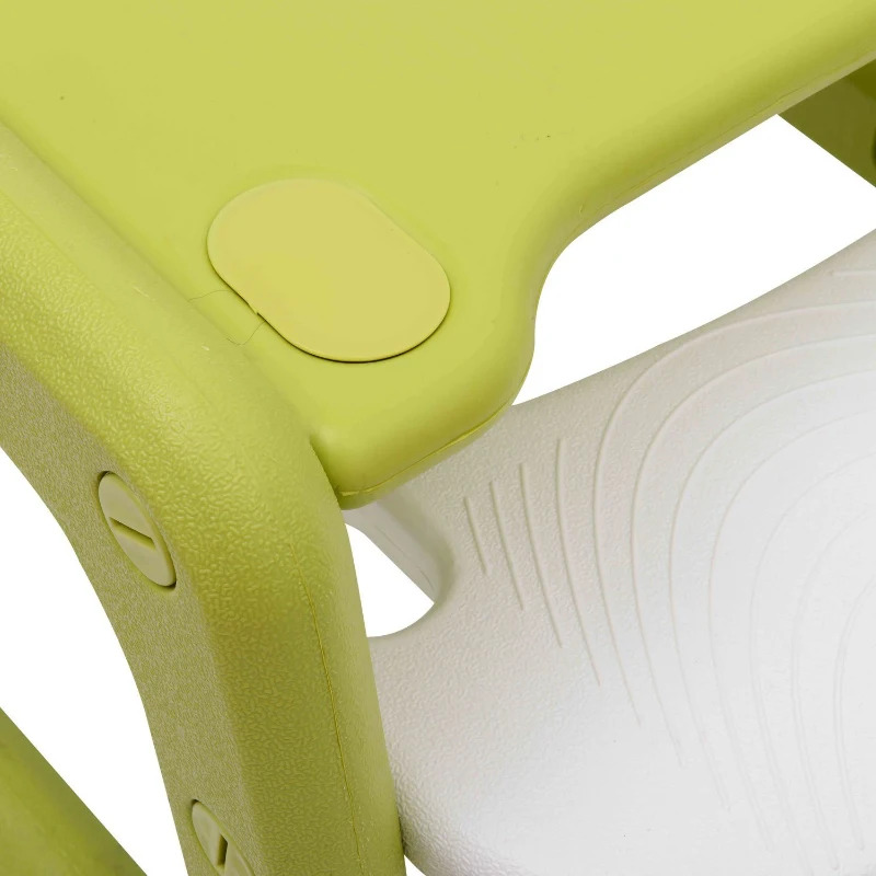 HOMCOM Kinderhochstuhl Multifunktion Babyhochstuhl mit Schaukelfunktion grün