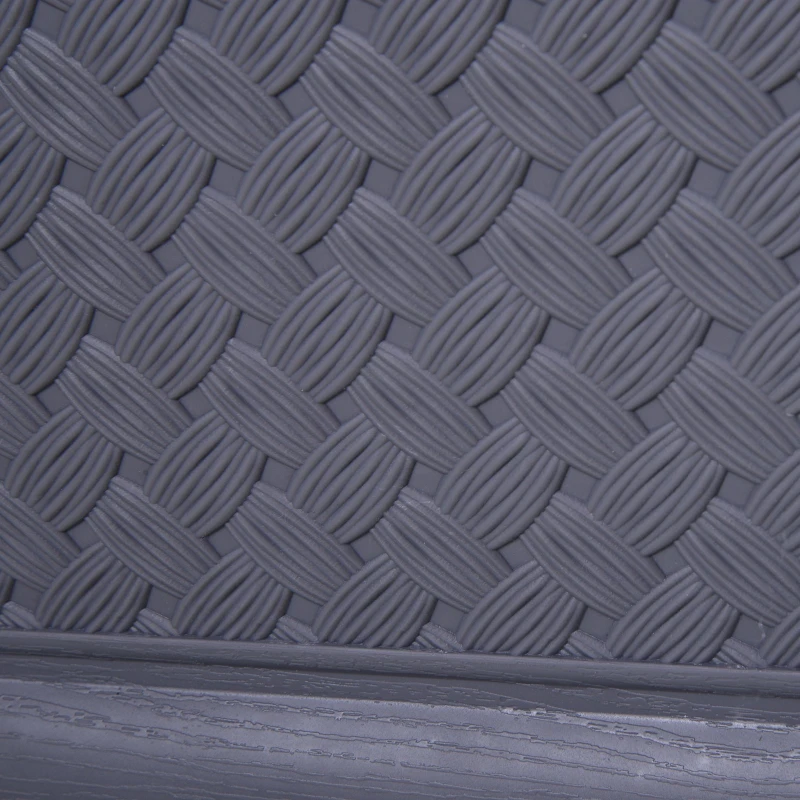 Outsunny® Gartenbeet Hochbeet Pflanzkasten Blumenkasten 2 Muster Abflusslöcher PP Grau 60 x 30 x 29 cm