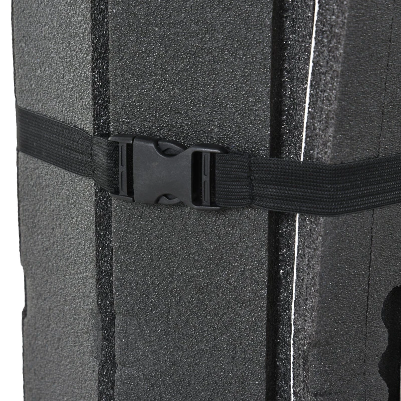 HOMCOM® Yogamatte Rutschfeste Sportmatte Gymnastikmatte mit Tragegurt Weiß