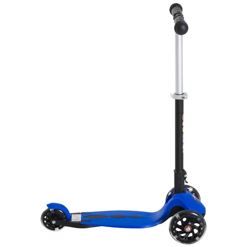 HOMCOM® Tretroller Scooter Kinderroller 3 Räder Blau