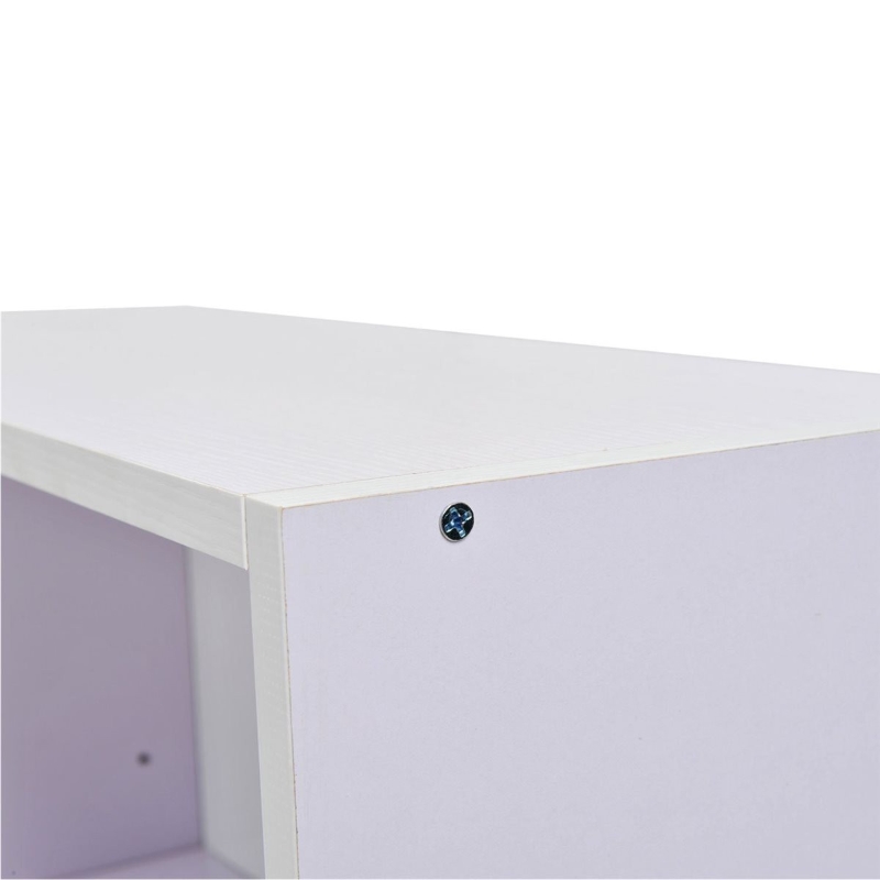 HOMCOM® Bücherregal 2 Fächer Allzweckregal Standregal