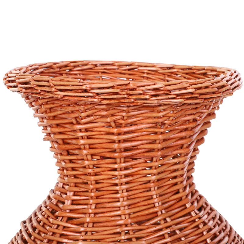 PawHut® Katzenhaus Katzenhöhle Korbhöhle Katzenbett mit Kissen Vasenform Weide Braun