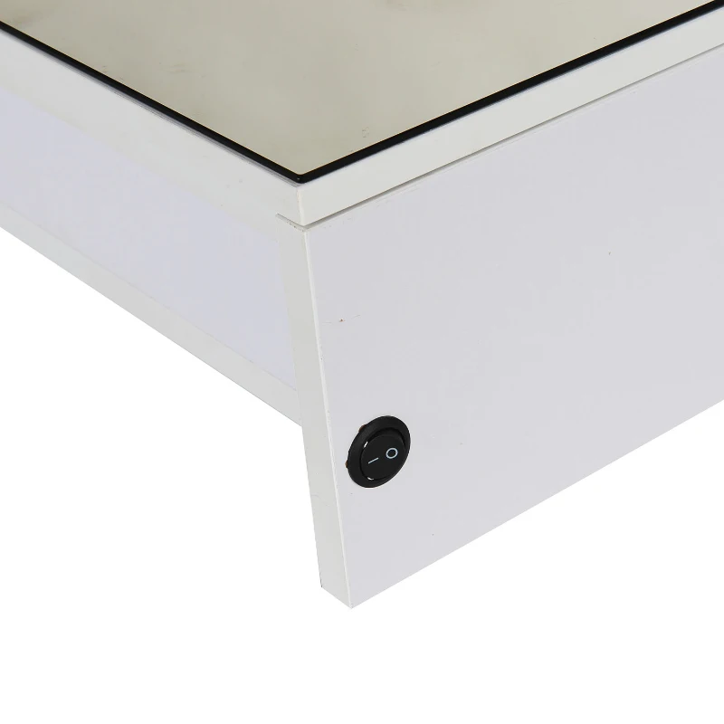 HOMCOM® Spiegelschrank mit LED Leuchtstreifen
