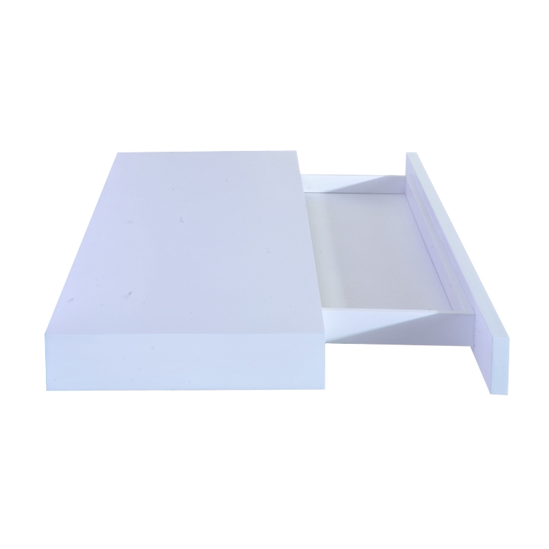 HOMCOM® Wandregal 80x25x5cm mit Schublade Hängeregal Regal