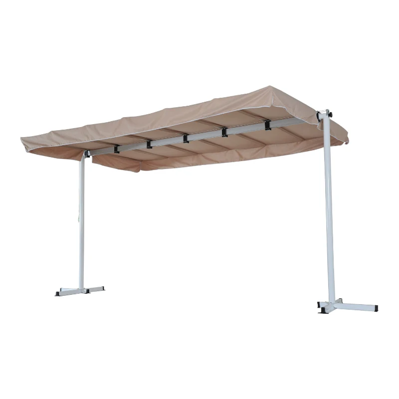 Outsunny® Standmarkise 3,75m x 2.5m Gartenmarkise Alu