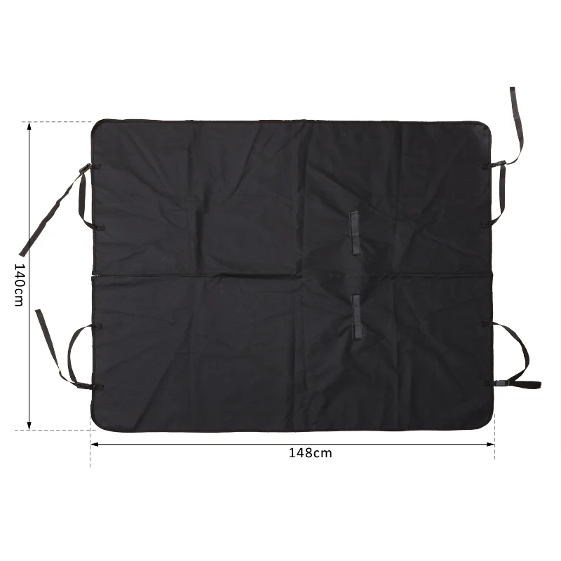 PawHut® Hundeschutzdecke Autodecke Rücksitzdecke schwarz