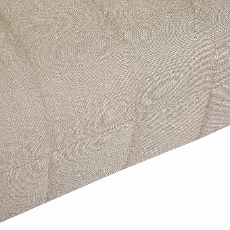HOMCOM® Klappbares Schlafsofa | Stahl, PC, Schaumstoff | Sofa: 102 x 82 x 81 cm | Bett: 190 x 98 x 25 cm | Creme