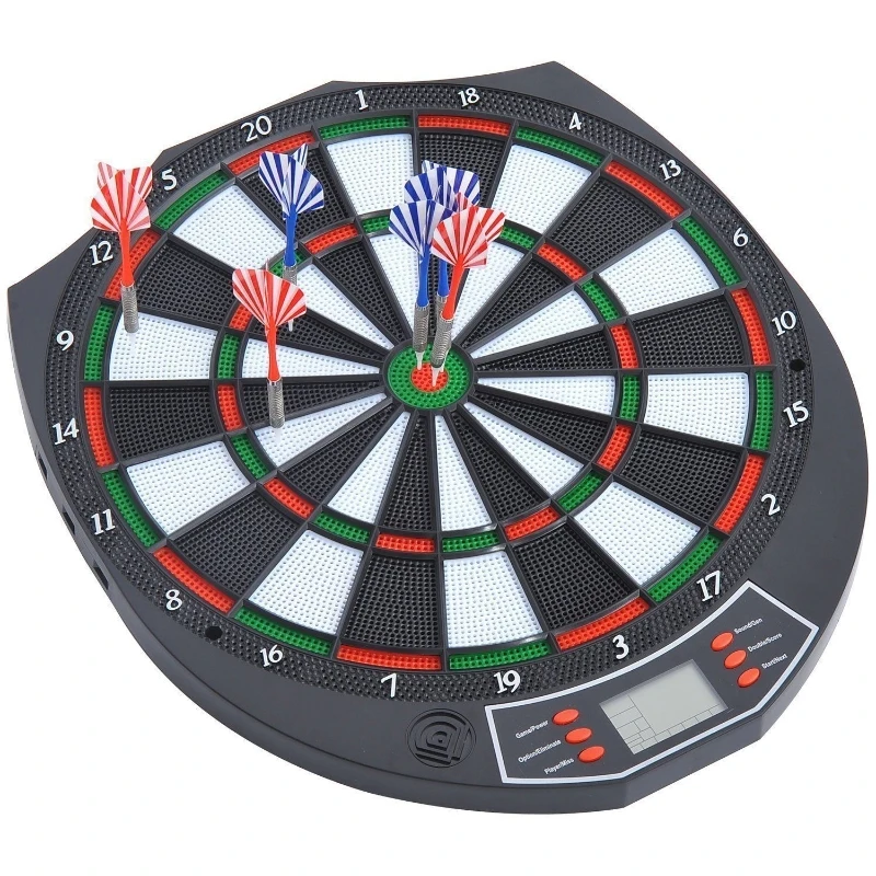 HOMCOM® Elektronische Dartscheibe Dartboard soft Dart inkl. 6 Pfeile