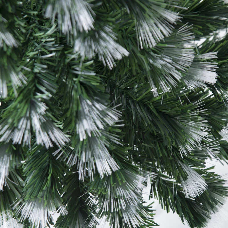 HOMCOM Weihnachtsbaum mit Ständer Glasfaser 7 Farben 150cm