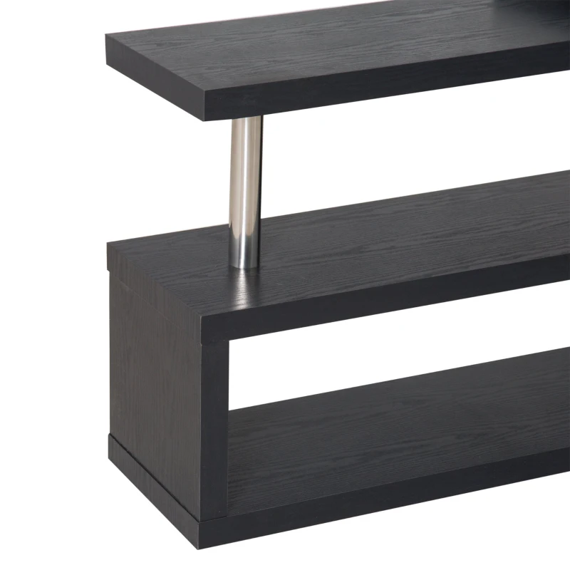 HOMCOM® Winkelschreibtisch  187,5 x 50 x 76,1 cm Schwarz