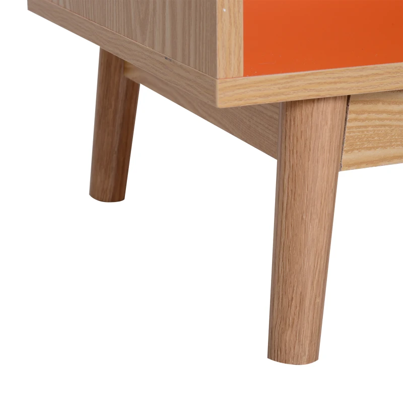 HOMCOM® Nachttisch  Nachtkommode Konsole Beistelltisch mit Schublade Holz 48 x 40 x 61,5 cm