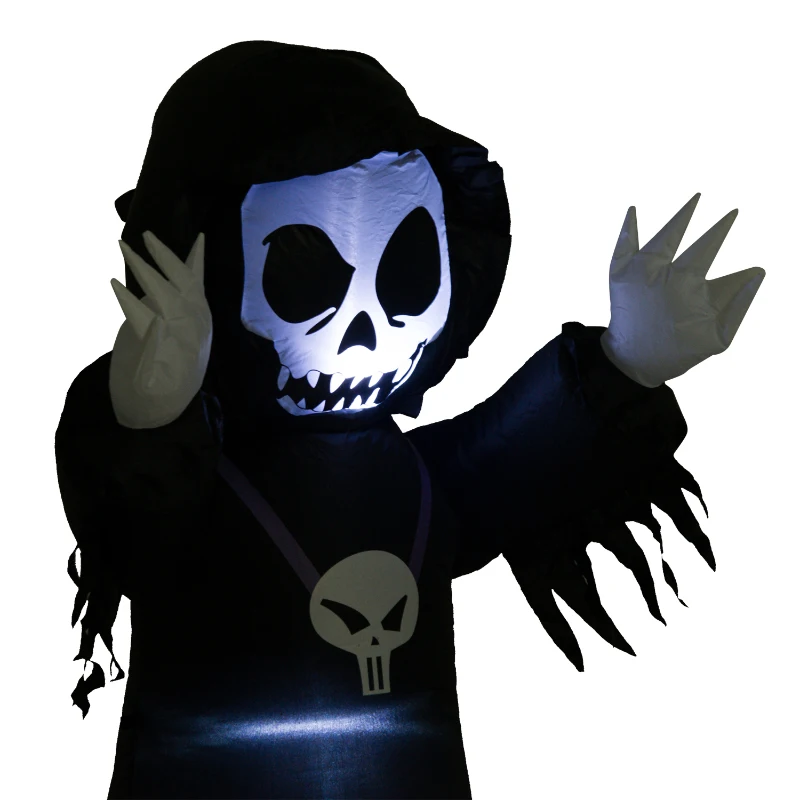 HOMCOM® Halloween Aufblasbares Spukgespenst Luftfigur Deko 120 cm