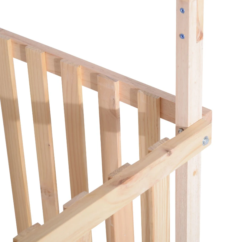 Outsunny® Sandkasten Spielhaus Sandbox Spielveranda mit Dach Holz