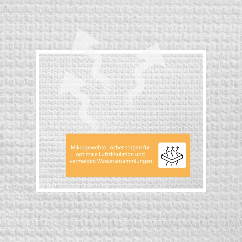 Outsunny® Sonnensegel - Maße: 4x6m | Farbe: Creme | Stoffe: 185g/m² HDPE