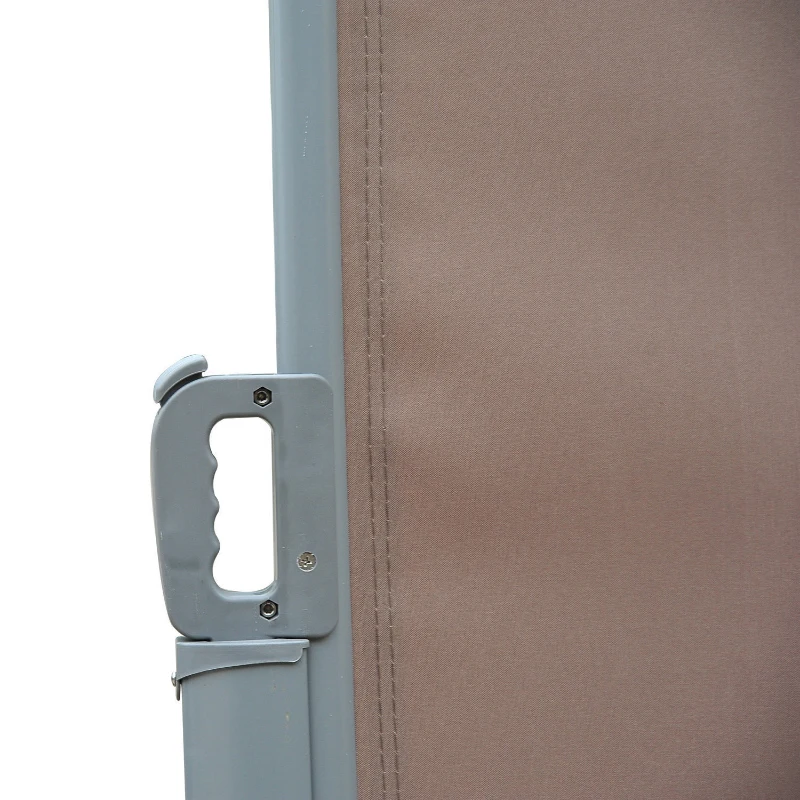 Outsunny® Seitenmarkise 1,6m x 3m braun Markise Sichtschutz Windschutz
