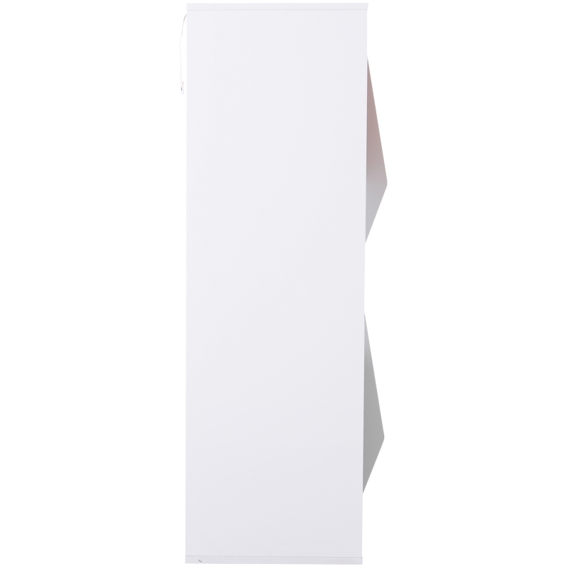 HOMCOM® Aufbewahrungsregal mit 5 Fächern Standregal Spielzeugregal 2 Schubladen MDF Weiß