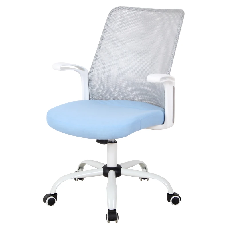 Vinsetto® Höhenverstellbarer Büro und Computerstuhl | Drehstuhl | Kunststoff | 63 x 61 x 93–101 cm | Blau