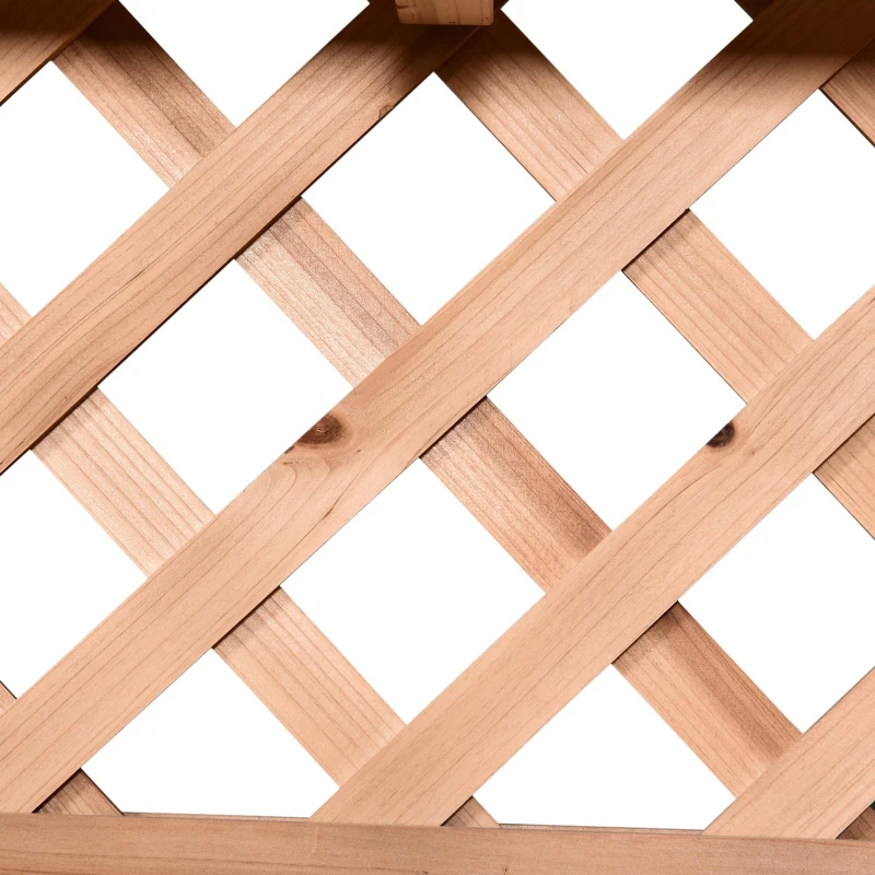 Outsunny® Pflanztisch Gärtnertisch für Garten Terrasse Balkon Blumentisch 2 Stufen mit Schublade Garten Massivholz