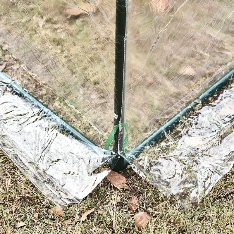 Outsunny® Foliengewächshaus 3,5x2x2m transparent mit Stahlrohrrahmen