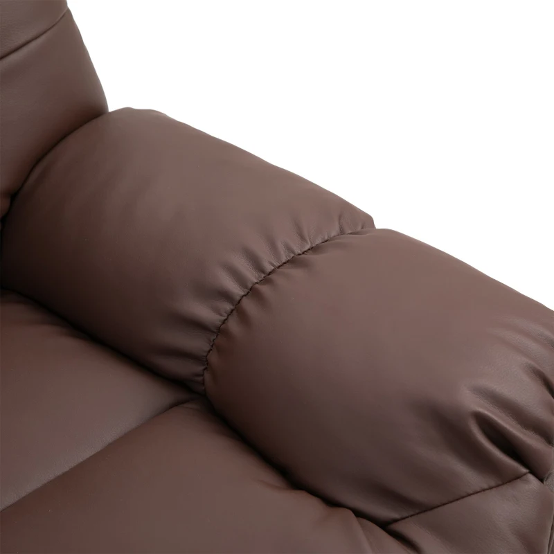 HOMCOM® Massagesessel mit Wärmefunktion Fernsehsessel Relaxsessel Braun