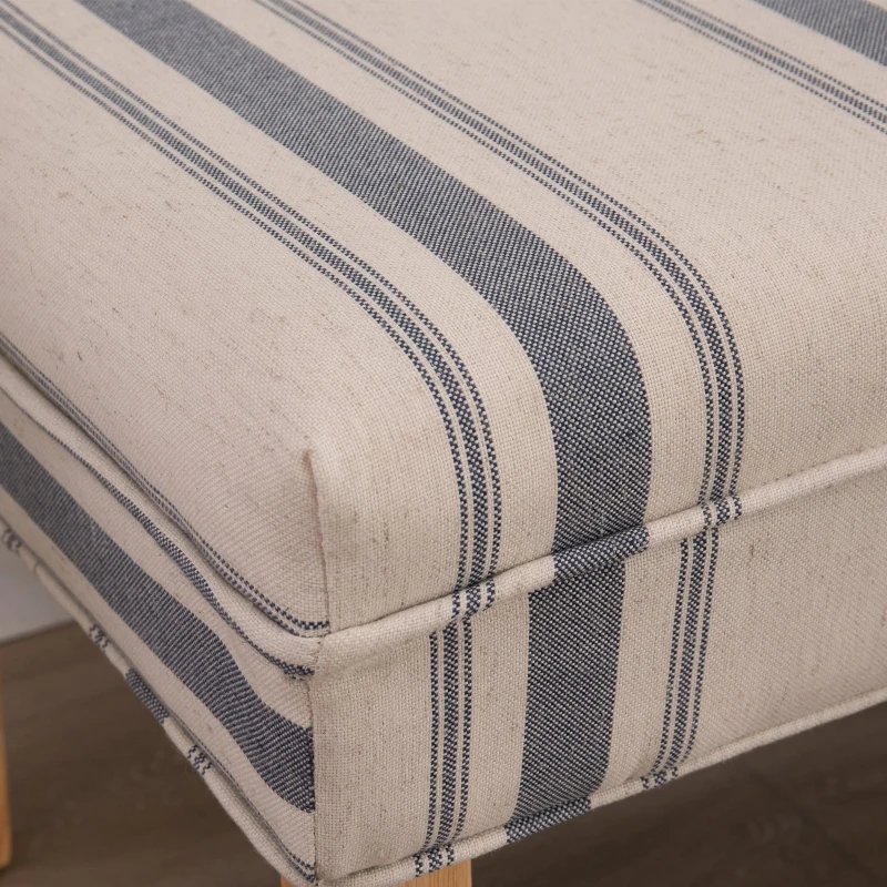 HOMCOM® Polsterbank Schuhbank Sitzbank Fußschemel Gepolstert Schaumstoff Gummiholz