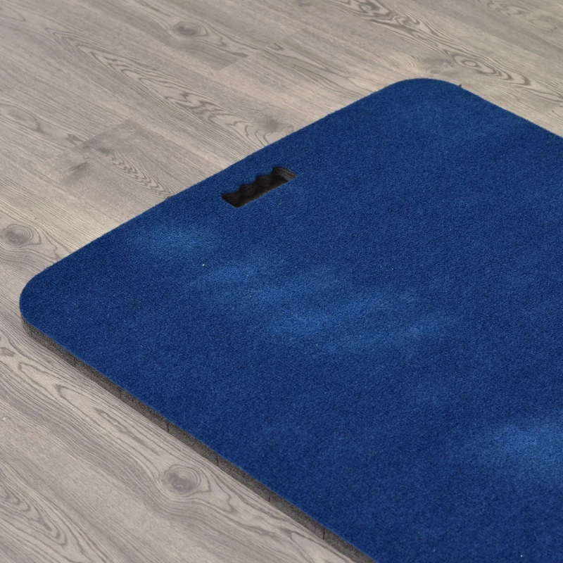 HOMCOM® Yogamatte Rutschfeste Sportmatte Gymnastikmatte mit Tragegurt Blau