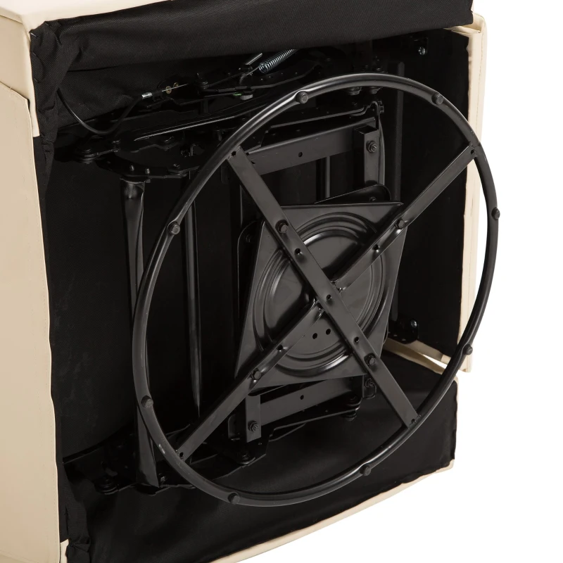 HOMCOM® Massagesessel Vibrations- und Heizfunktion Beige