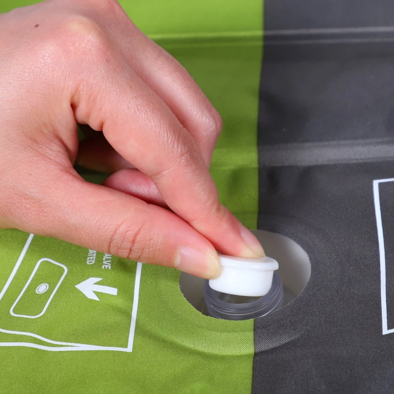 Outsunny® Luftmatraze Luftbett Camping Selbstaufblasbare Matraze Schlafmatte Pongee Grün