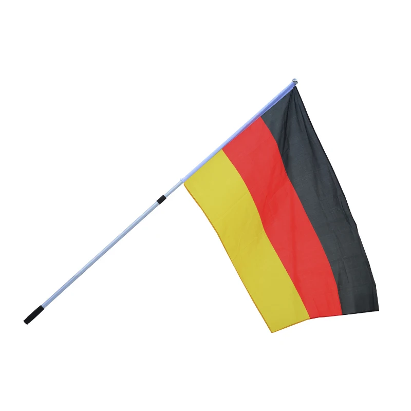Outsunny Deutschlandfahne mit Fahnenhalterung 2m
